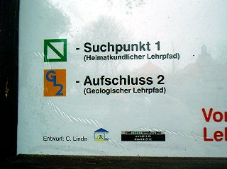 2006: Neue Tafeln am Aufschluss 2 Detail