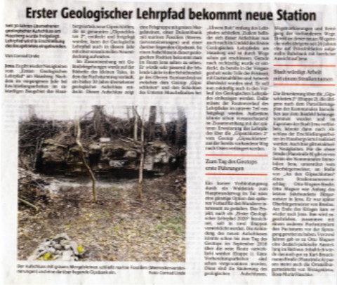  Erster Geologischer Lehrpfad bekommt neue Station